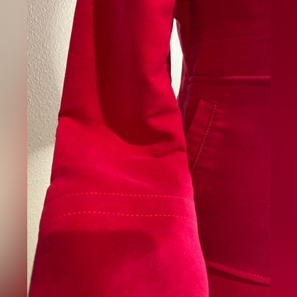MNG Suit~Hot Pink Brushed Cotton Peacoat~Fully Lined~Front Slant Pockets~Size S - Picture 7 of 15